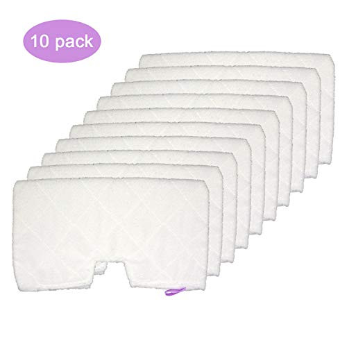 Extolife 10 Pack Washable Steam Mop Pads Replacement for Shark Steam Pocket Mops S3501 S3601 S3550 S3801 S3901 S3601D S3801CO S3901D S3455K S2902 SE450