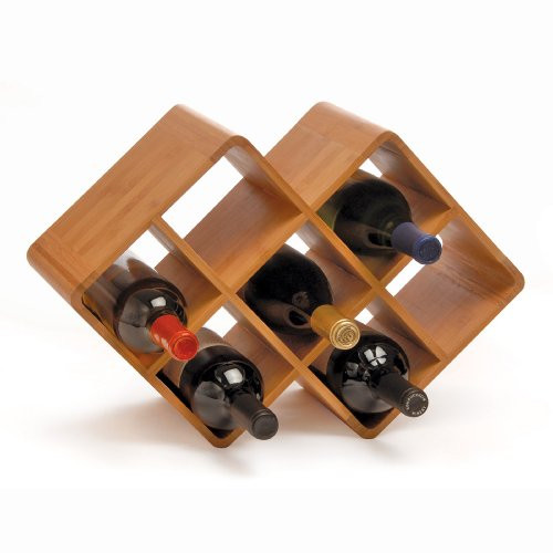 Oenophilia Bamboo Wine Rack - 8 Bottle