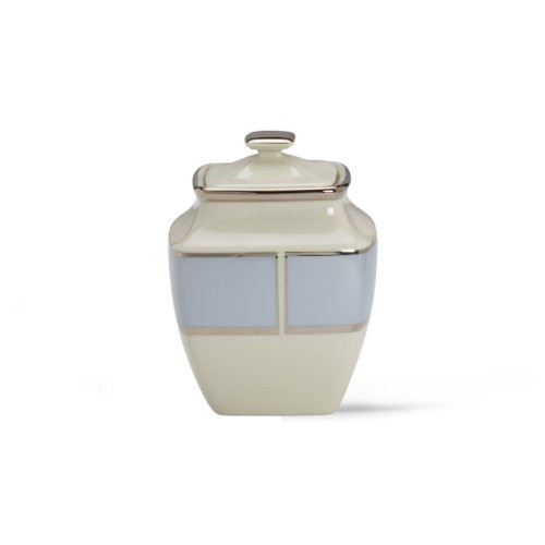 Lenox Blue Frost Platinum Banded Ivory China Square Sugar Bowl