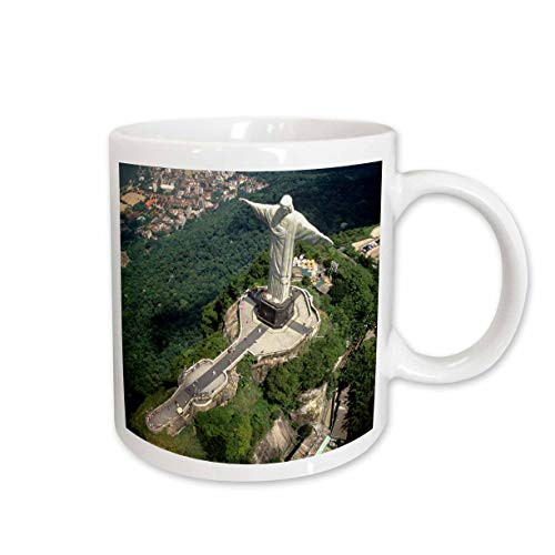 3dRose Corcovado Christ Statue Rio De Janeiro Brazil SA04 BBA0018 Bill Bachmann, Ceramic Mug, 11-Oz
