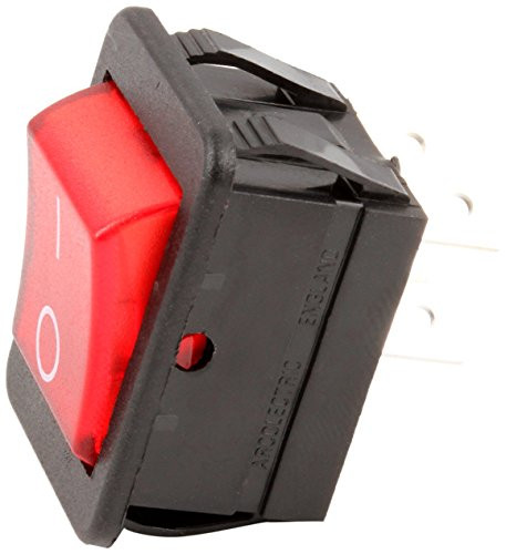 Grindmaster Cecilware L155A  Rocker Switch, Red, 16A/125-250V