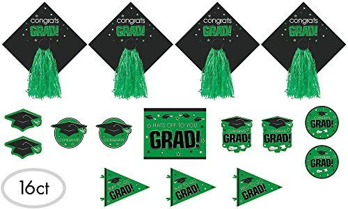 Amscan Cutout Decors, Multi Sizes, Green