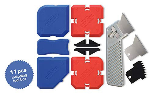 Cramer 40407US Silicone Profiling Kit7  professional Caulking Tool Kit with Sealant Finishing Tools and Caulk Removal Tools  easy silicone caulking with guides