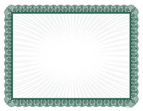 Great Papers! Green Value Certificates, 8.5"x 11", 100 Count (961036)