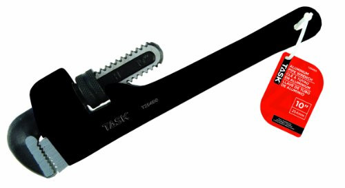 Task Tools T25460 10-Inch Aluminum Pipe Wrench