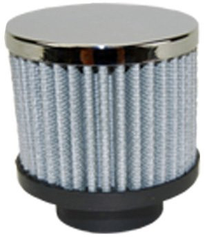 Mota Performance A70104 Chrome Plated Push-In Valve Cover Clamp On Breather for 1-3/8" Tubes