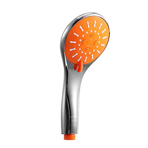 CRW Hand Held Showerhead 3 Function Adjustable Luxury High Pressure Chrome