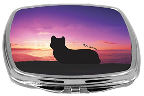 Rikki Knight Skye Terrier Dog at Sunset Design Compact Mirror