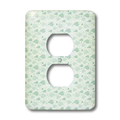3dRose LLC lsp_38952_6 Cute Seafoam Green Baby Whales, 2 Plug Outlet Cover 3dRose LLC lsp_38952_6 Cute Seafoam Green Baby Whales, 2 Plug Outlet Cover