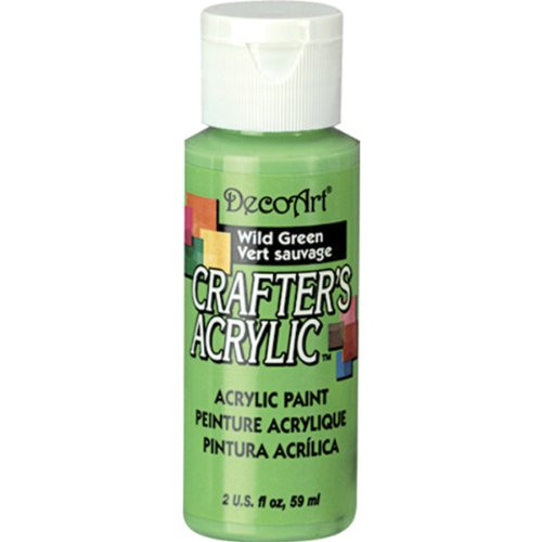 DecoArt 2-Ounce Wild Green Gloss Crafter's Acrylic Paint