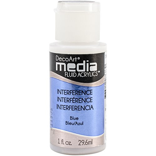 Deco Art Media Fluid Acrylic Paint, 1-Ounce, Blue