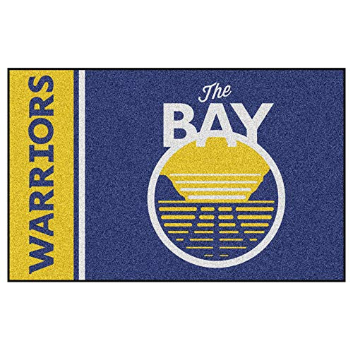 FANMATS 17911 NBA Golden State Warriors Uniform Inspired Starter Rug,Team Color