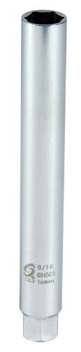 Sunex 884505 3/8-Inch Drive 9/16-Inch Extra Deep Spark Plug Socket, CR-MO