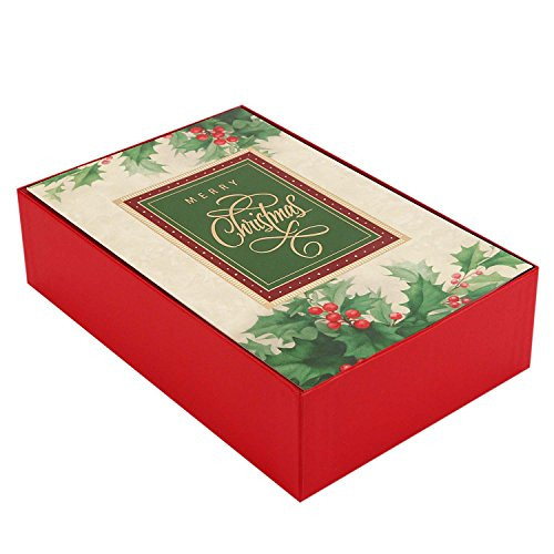 Hallmark Boxed Christmas Cards, Holiday Holly (40 Christmas Cards with Envelopes)