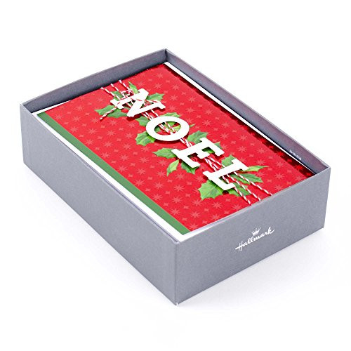 Hallmark Boxed Christmas Cards, Noel (12 Cards and 13 Envelopes)