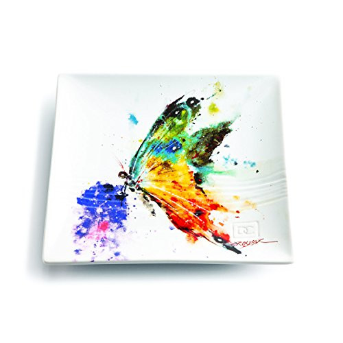 Demdaco 3005050313 Big Sky Carvers Kaleidoscope Butterfly Snack Plate, Multicolored