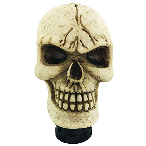 Abfer Gear Shift Knob Skull Shifting Car Handle Shifter Stick Knobs Fit Manual Automatic Transmission Cars