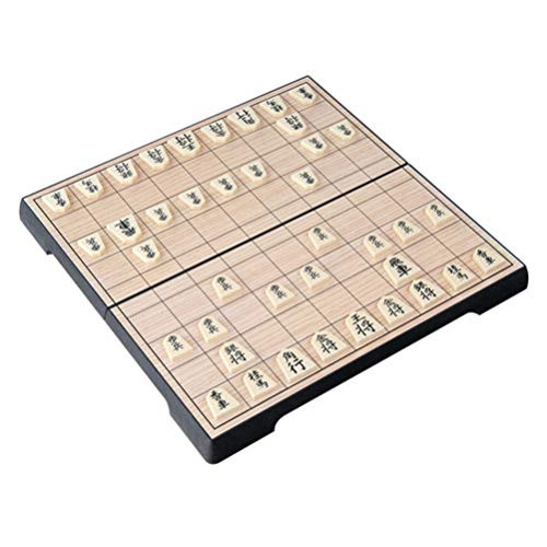 NUOBESTY Magnetic Japanese Shogi Game Portable Folding Sho-gi Chess Table Board Game for Travel Home