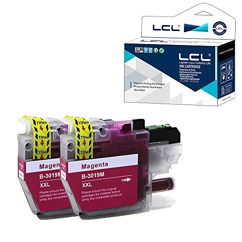 LCL Compatible Ink Cartridge Pigment Replacement for Brother LC3019 LC3017 XXL LC3017M LC3019M High Yield MFC-J5330DW J6530DW J6930DW J6730DW (2-Pack Magenta)