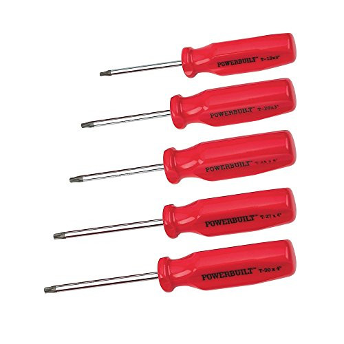 Powerbuilt 646046 Star Screwdriver Set, 5-Piece