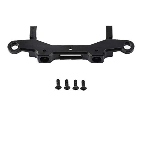 RZXYL Aluminum Rear Bumper Mount for Axial SCX10 III 1/10 RC Crawler Car (Black)