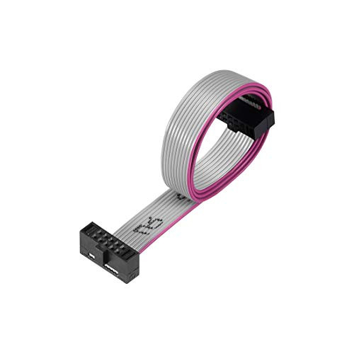 uxcell IDC Wire Flat Ribbon Cable FC/FC Female Connector A-type 10Pins 1.27mm Pitch 20cm Length