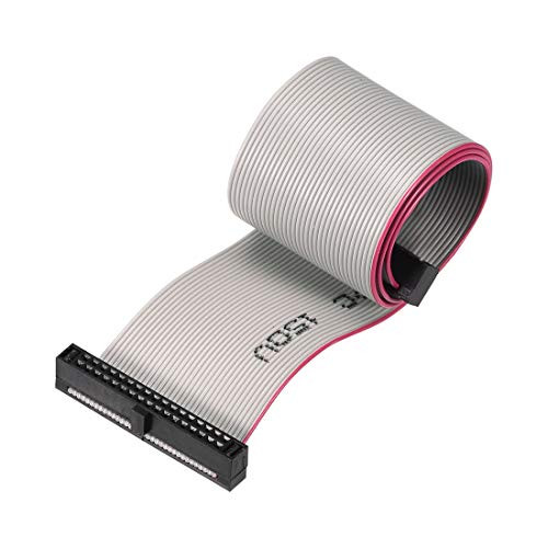 uxcell IDC Wire Flat Ribbon Cable FC/FC Female Connector A-type 34Pins 1.27mm Pitch 20cm Length