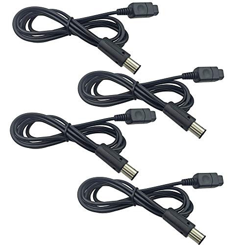 TraderPlus 4x 6 FT Controller Extension Cables for Nintendo Wii Gamecube GCN