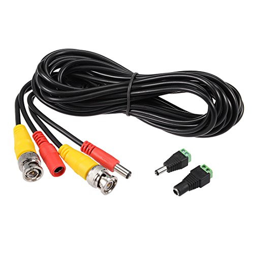 uxcell Video Power Cables, 5M 16ft BNC Extension Security Camera Wire Cord for CCTV Surveillance System