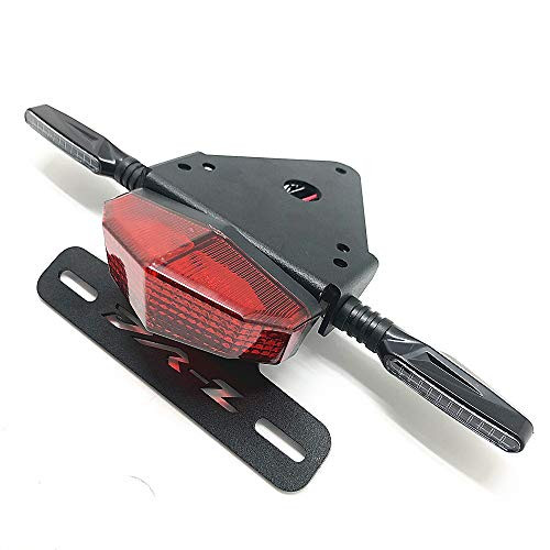 License Plate Holder Fender Eliminator Rear Tail Tidy LED Brake Lights Turn Signal For Suzuki DRZ400 S/SM DR-Z (Red)