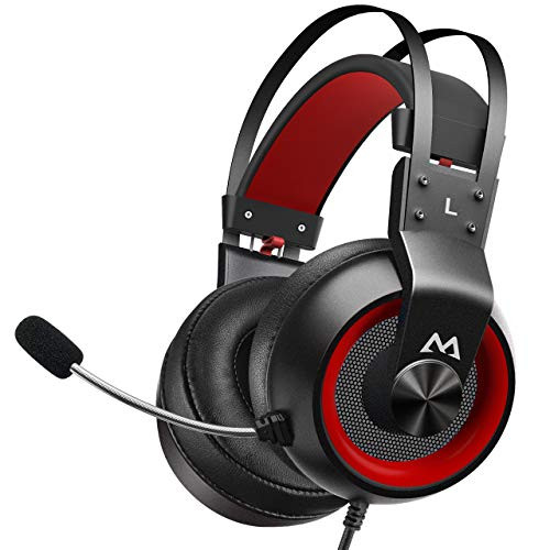Mpow EG3 Pro - Over-Ear Gaming Headset with 3D Surround Sound, Headset for PC,PS4,Xbox One, Nintendo Switch, Noise Cancelling Mic