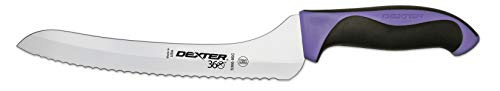 Dexter 9" Scalloped Offset Slicer, Purple Handle