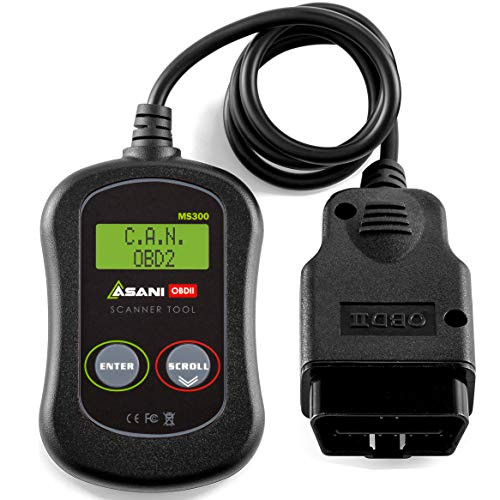 OBD2 Scanner Check Engine Code Reader, MS300 Car Diagnostic Tool for Most SUVs, Trucks, Vans, and Cars, OBD II Auto Car Scan Tool for Reading Error Codes, Turning Off MIL Light, and Checking VIN