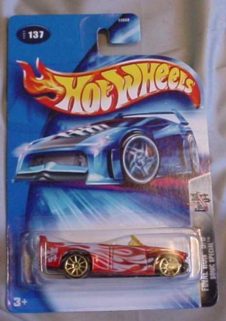 Hot Wheels Final Run 2004 Sonic Special 5/5 RED #137 1:64 Scale Collectible Die Cast Car