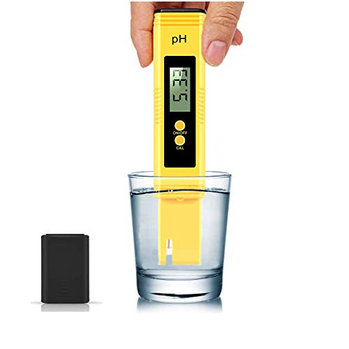Digital PH Meter, PH Meter 0.01 PH High Accuracy Water Quality Tester with 0-14 PH Measurement Range for Household Drinking, Pool and Aquarium Water PH Tester Design with ATC