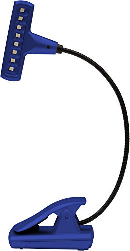 UltraBrite UBL018-RBE 8-LED Clip Anywhere Long Lasting Book light AC/DC Blue