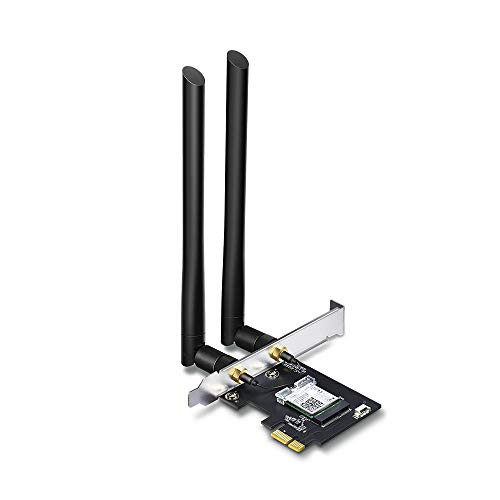 TP-Link AC1200 PCIe WiFi Card for PC |Bluetooth 4.2 |Dual Band Wireless Network Card (2.4Ghz / 5Ghz) | for Gaming, Browsing, Streaming etc.- Supports Windows 10, 8.1, 8 & 7 (32/64-bit) - (Archer T5E)