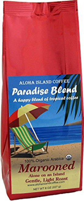 Marooned, Alone on an Island, Light Roast, Certified Organic Rain Forest Alliance Fair Trade Coffee, 8 Oz Whole Bean Marooned, Alone on an Island, Light Roast, Certified Organic Rain Forest Alliance Fair Trade Coffee, 8 Oz Whole Bean