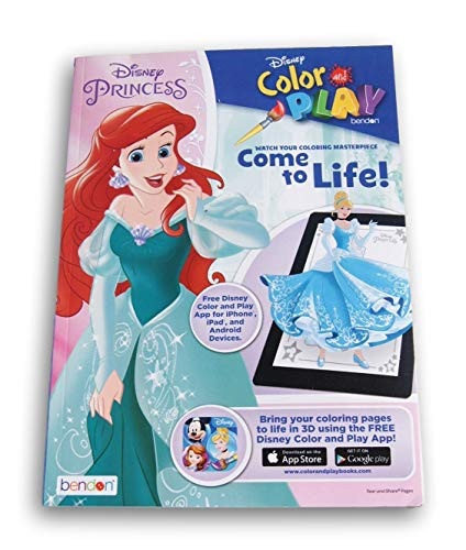 Lazy Days Disney Princess Color and Play Activity Book - 96 Page