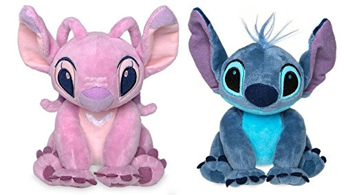 Disney Store Stitch & Angel Mini Plush Doll Set - Lilo & Stitch - 6 Inch Seated