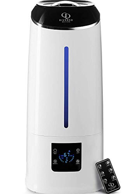 Humidifier | Cool Mist Humidifier | Air Humidifier | Humidifiers for Bedroom | Baby Vaporizer Room Humidifier | Home Ultrasonic Humidifiers for Babies Kids | Air Mist 6l Large Room Humidifier - White