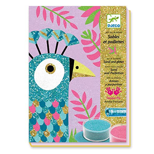 DJECO DJ08663 Colored Sands- Dazzling Birds Novelty