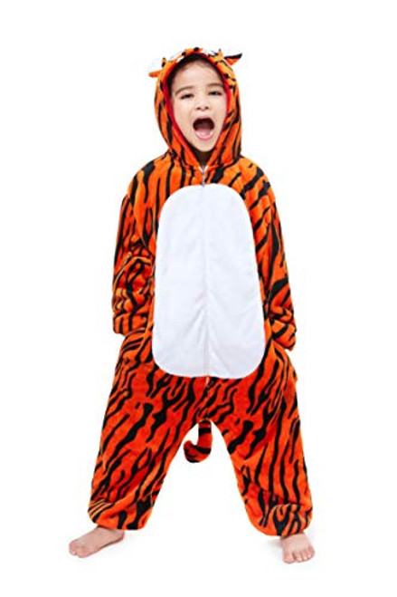 Yutown New Kids Unicorn Costume Animal Onesie Pajamas Halloween Dress Up Gift Tiger 130