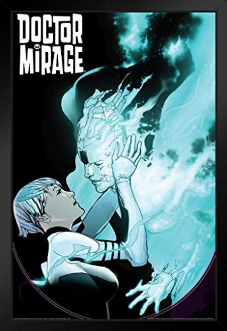 Pyramid America Doctor Mirage Ghost Kiss Valiant Comics Black Wood Framed Art Poster 14x20