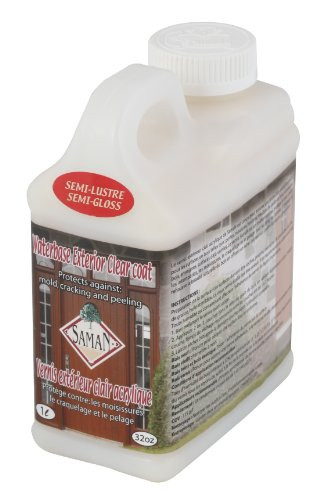 SamaN SAM-870-1L 1-Quart Exterior Water Based Semi-Gloss Varnish