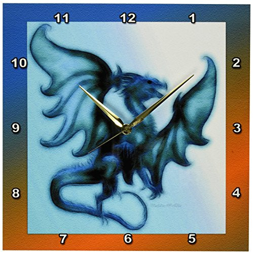 3dRose DPP_12613_2 Dragon V Wall Clock, 13 by 13-Inch