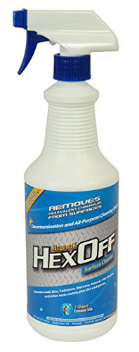 Hygenall HXLS9001Q HexOff Heavy Metal Surface Decontamination Spray, 1-Quart Spray Bottle