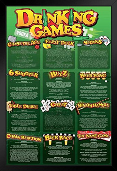 Pyramid America Drinking Games College Black Wood Framed Art Poster 14x20 Pyramid America Drinking Games College Black Wood Framed Art Poster 14x20