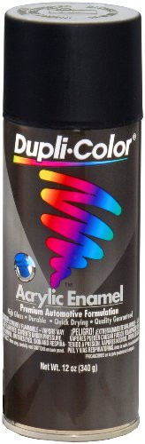 Dupli-Color (EDA160307-6 PK) Semi-Gloss Black Premium Enamel - 12 oz. Aerosol, (Case of 6)