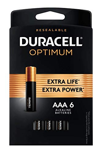 Duracell Optimum AAA Batteries | 6 Count | Long Lasting Triple A Battery | Alkaline AAA Battery